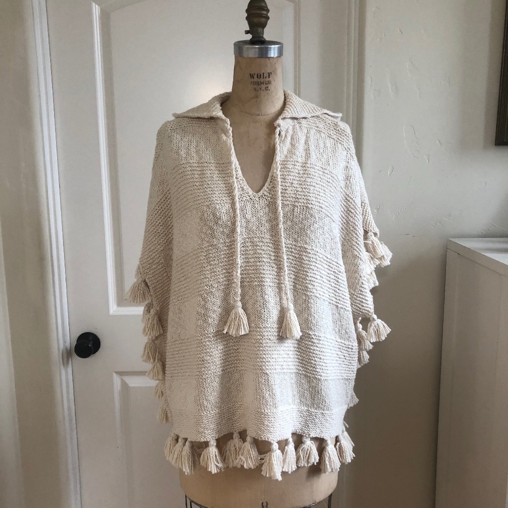 Kate Spade Cotton Slub Poncho